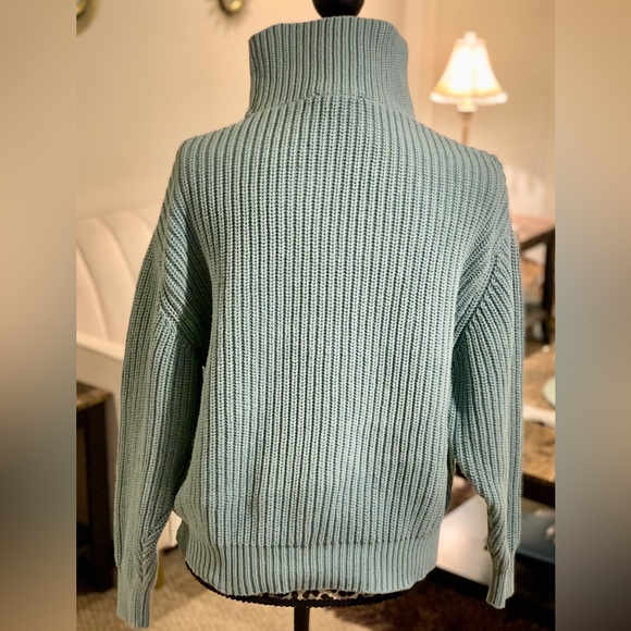 FRENCH CONNECTION | Chunky Knit Turtleneck Sweater | Size L - Picture 4 of 6